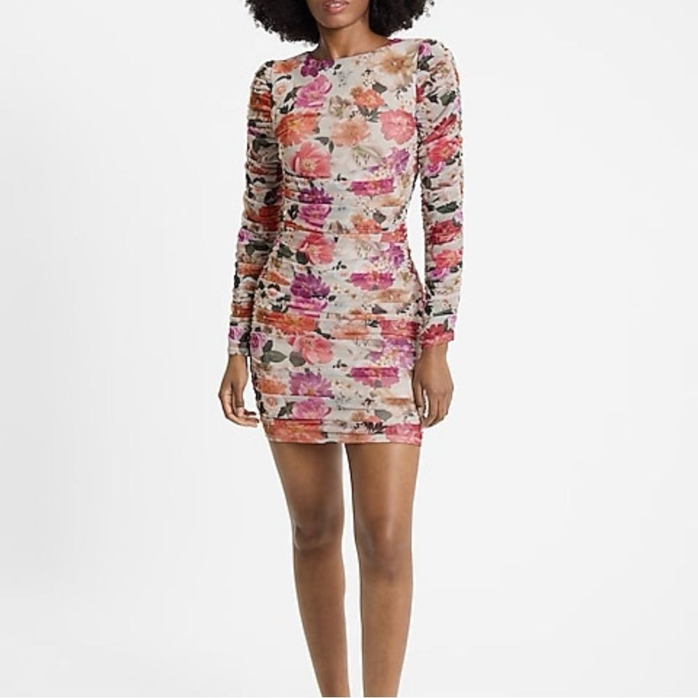 NWT Express Floral Bodycon Dress